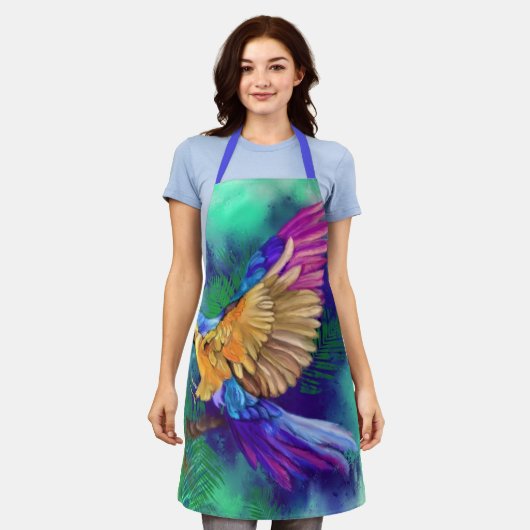 アポカラフルン エプロン (着用した状態)