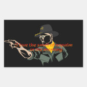 アポカリプスナパーム引用文シール 長方形シール (正面)