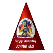 アポカリプス誕生日ゾンビボーイ パーティーハット (正面)