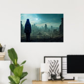 アポカリプ失ったス文明の未来ディストピアの土地 ポスター (ホームオフィス)