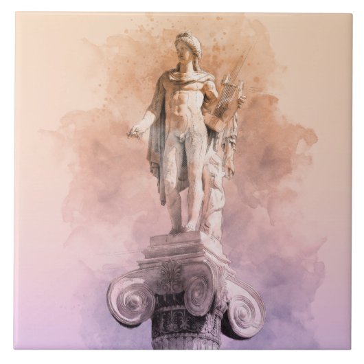 アポクラシックロのギリシャの像 タイル (正面)