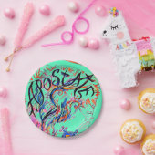 アポステートカラフルフリードードルスケッチディナープレート ペーパープレート (パーティー)