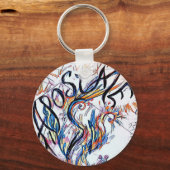 アポステートカラフルフリードードルスケッチ キーホルダー (正面)