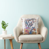 アポステートカラフルフリードードルスケッチ クッション (椅子)