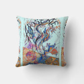 アポステートカラフルフリードードルスケッチ クッション (裏面)