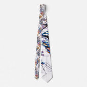 アポステートカラフルフリードードルスケッチ ネクタイ (裏面)