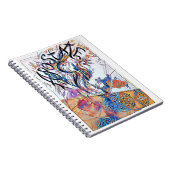 アポステートカラフルフリードードルスケッチ ノートブック (右側)