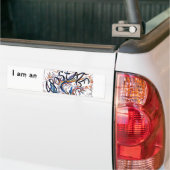 アポステートカラフルフリードードルスケッチ バンパーステッカー (トラック上)