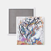 アポステートカラフルフリードードルスケッチ マグネット (正面/裏面)