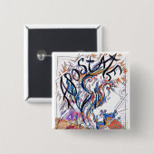 アポステートカラフルフリードードルスケッチ 缶バッジ (正面&裏面)