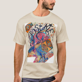 アポステートカラフルフリードードルスケッチBe Free Tシャツ