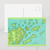 アポストル諸島マップポストカード ポストカード (正面/裏面)