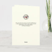 アポストロリーンプリバロン型枠ラテン祈りの言葉 ノートカード (裏面)