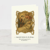 アポストロリーンプリバロン型枠ラテン祈りの言葉 ノートカード (正面)