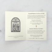 アポストロリーンプリバロン型枠ラテン祈りの言葉 ノートカード (内部)