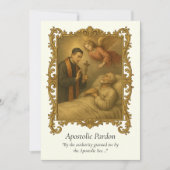 アポストロリーンプリバロン型枠ラテン祈りの言葉 ノートカード (正面)