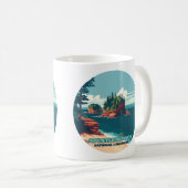 アポスルアイランズナショナルレイクショアウィスコンシンレトロ コーヒーマグカップ (正面右)