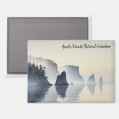 アポスル諸島国家レイクショアウォーターカラー マグネット (正面/裏面)