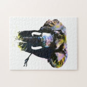 アポップ・アートのートエレファントアニマルイラストレーション絵画ズ ジグソーパズル (横)