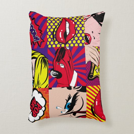 アポップ・アートのートカードの図解パターン,アート,漫画,ポップ・アートのret アクセントクッション (正面(垂直))