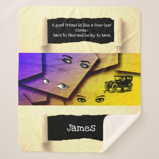 アポップ・アートのートミニマ感動的リズムとやる気を起こさせる シェルパブランケット (正面)