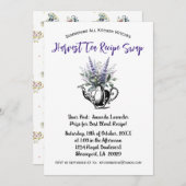 アポテカリスハーベストハーブティーパーティの招待状 招待状 (正面/裏面)