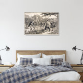 アポテカリ協会の古い生理の庭園 キャンバスプリント (インサイチュ (寝室))