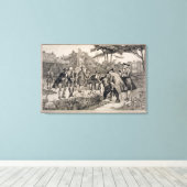 アポテカリ協会の古い生理の庭園 キャンバスプリント (インサイチュ (ウッドフロア))