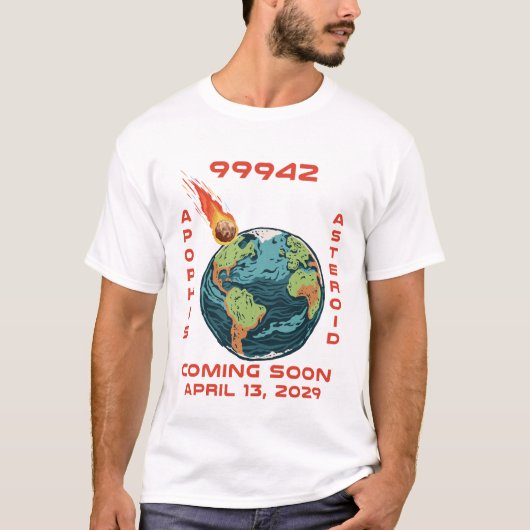 アポフィス 99942 2029年4月13日 小惑星 彗星 流星 Tシャツ (正面)