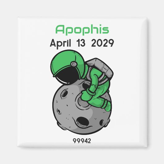 アポフ2029年4月13日宇宙飛行士 マグネット (正面)