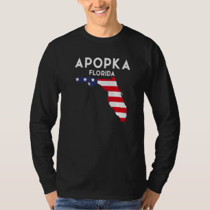 アポプカフロリダUSA州アメリカトラベルフロリディアン Tシャツ