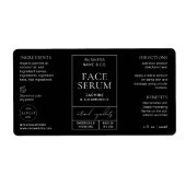 アポモダンートカリーブラック2 OZコスメティックボトルラベル ラベル (正面)