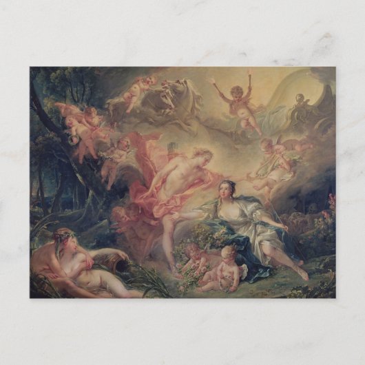 アポロが神性を明らかにする ポストカード (正面)