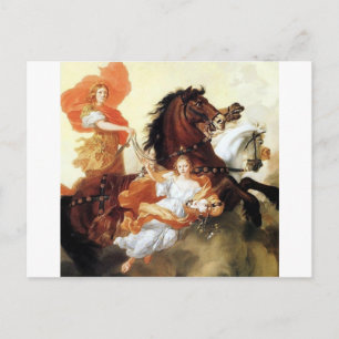 アポロとオーロラ絵画アンティークの神話アート ポストカード