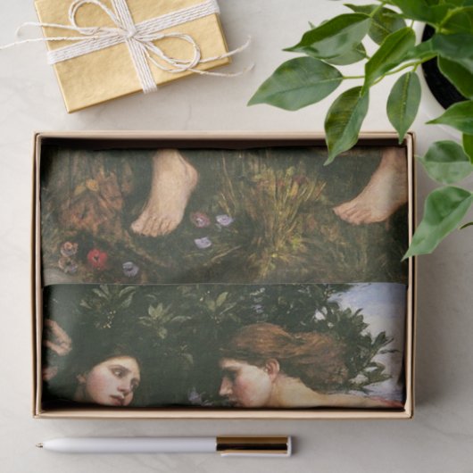 アポロとダフネbyジョン・ウィリアム・ウォーターハウス–1908 薄葉紙 (ギフト)