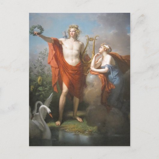 アポロとムーセ ポストカード (正面)
