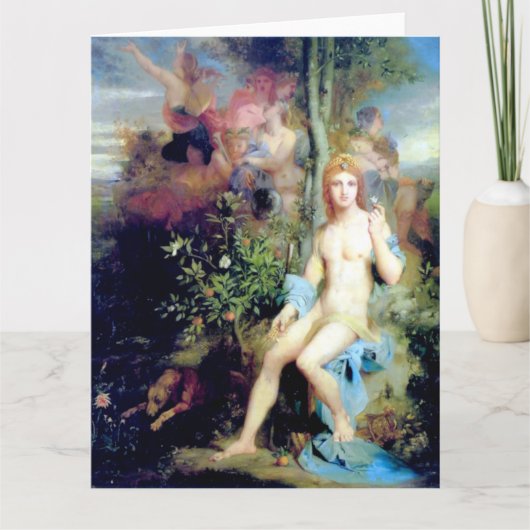 アポロと9人のムーセ 美術 挨拶カード カード (正面)