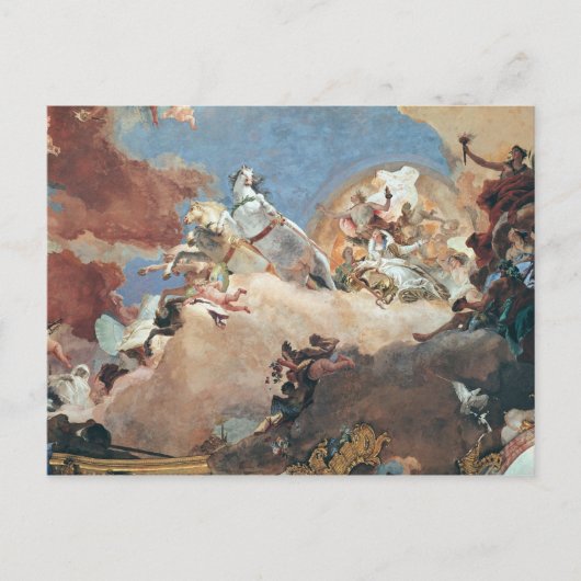 アポロの太陽戦車でビートライスIを運転 ポストカード (正面)