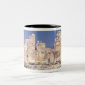 アポロの寺院の素晴らしい階段 ツートーンマグカップ (中央)