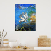 アポロの戦車 – 象徴主義のオディロン・レドン・プリンによる ポスター (キッチン)