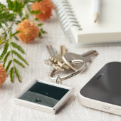 アポロの月着陸機と地球の出月昇    キーホルダー (側面)