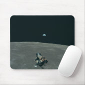 アポロの月着陸機と地球の出月昇    マウスパッド (マウス)