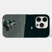 アポロの月着陸機と地球の出月昇    Case-Mate iPhoneケース (裏面 (横))