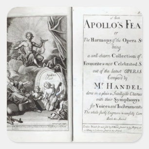 アポロの饗宴のためのフロンティスピース， c.1734 スクエアシール