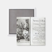 アポロの饗宴のためのフロンティスピース, c.1734 マグネット (正面/裏面)