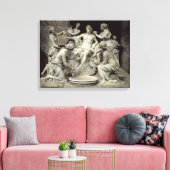 アポロはニンフの世話を受け、成虫を目的とした キャンバスプリント (インサイチュ (リビング))