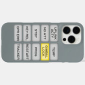 アポロインジケータアラームDSKY、ジンバルロック Case-Mate iPhoneケース (裏面 (横))