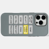 アポロインジケータアラームDSKY、ジンバルロック Case-Mate iPhoneケース (裏面 (横))