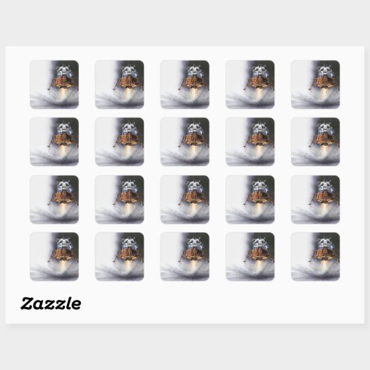 アポロイーグル月面モジュール スクエアシール (シート)