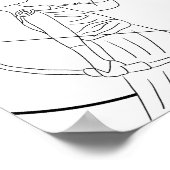 アポロカラーリングページプリント ポスター (角)